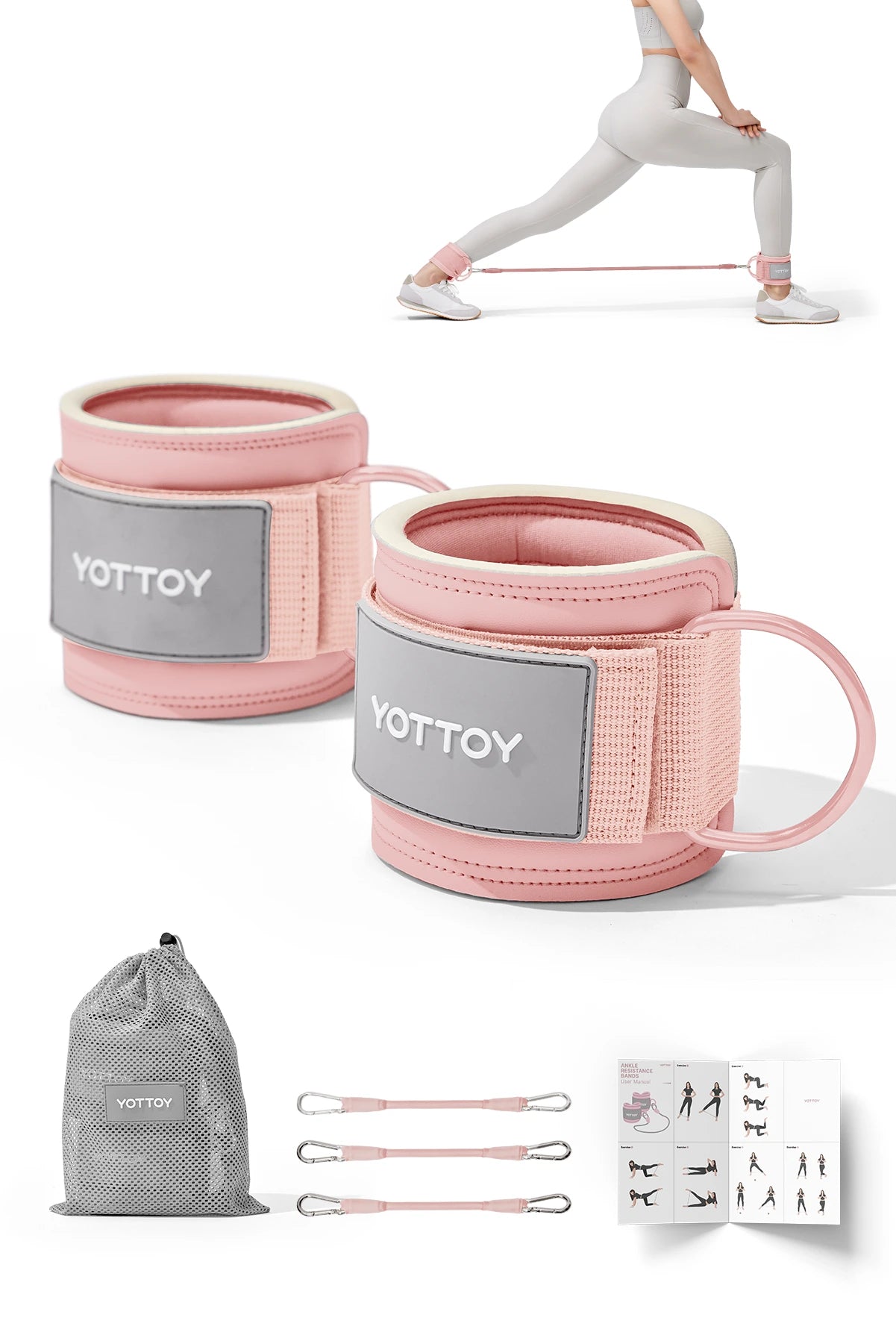 Ankle Resistance Bands with Cuffs