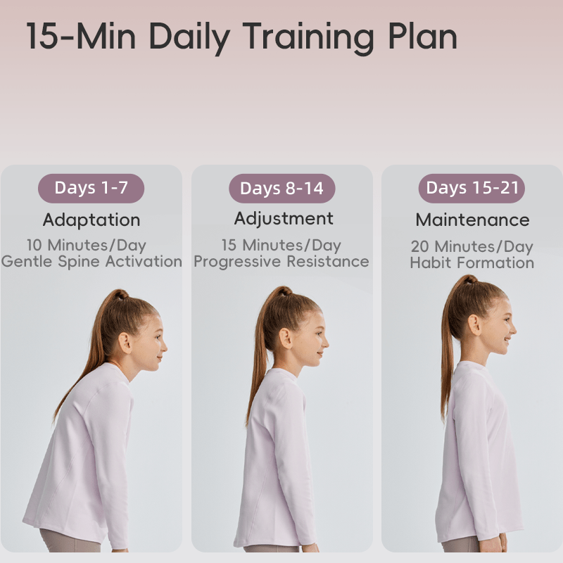21 - Day Kids’ Posture Trainer Band – Eco Silicone Alignment - YOTTOY