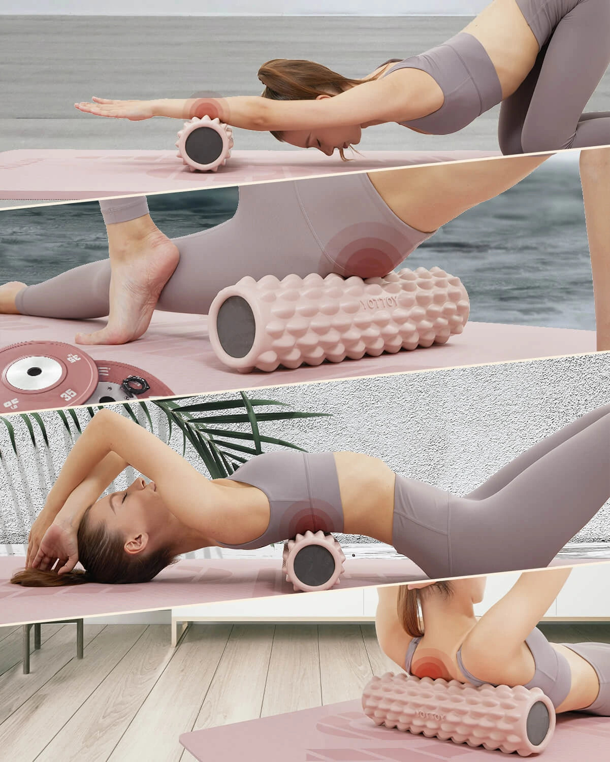 Crocodile Texture Foam Roller