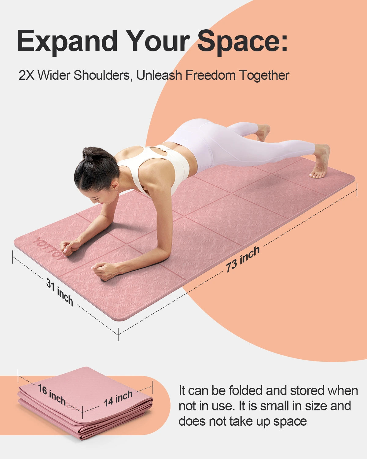 6mm Foldable Yoga/Pilates Mat