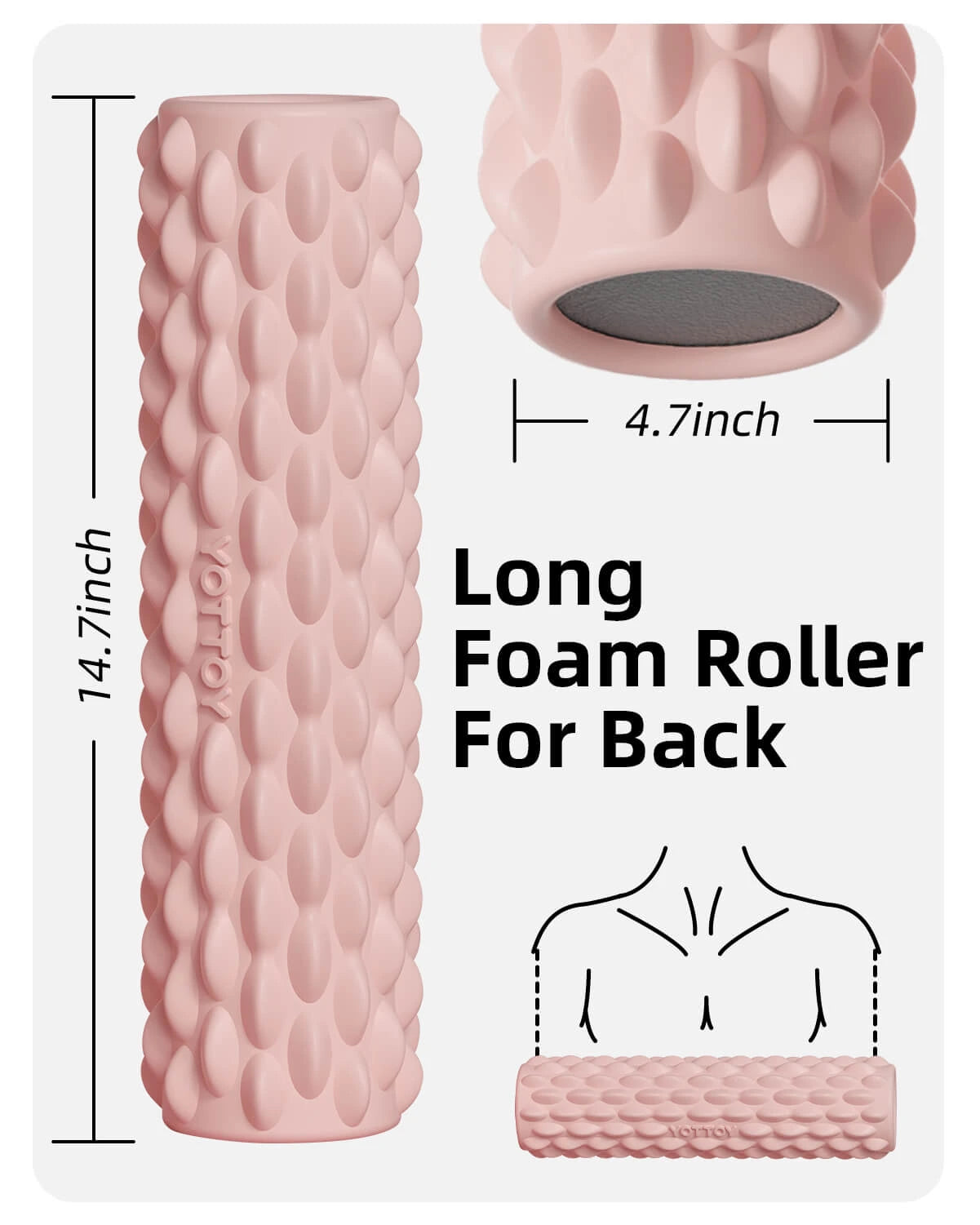 Crocodile Texture Foam Roller