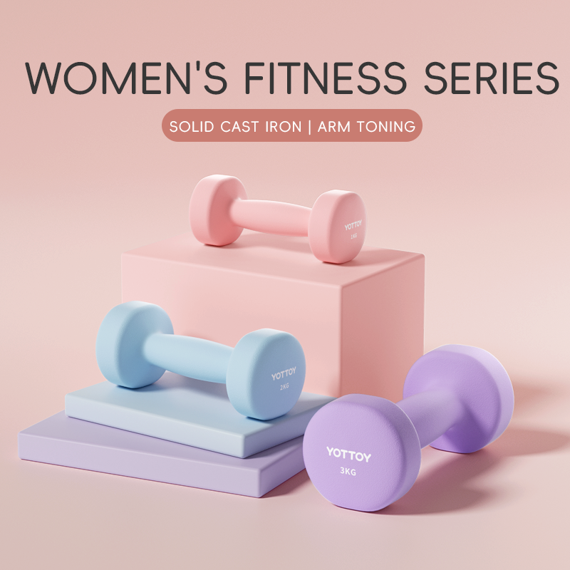 Women's Cast Iron Dumbbell Set