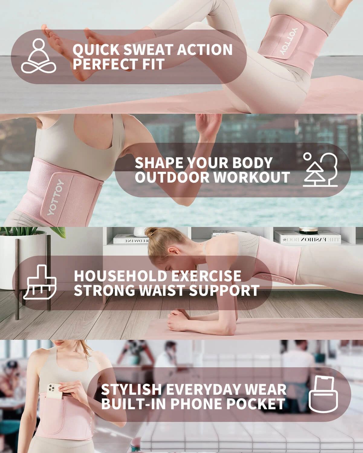 Sweat & Sculpt Waist Belt