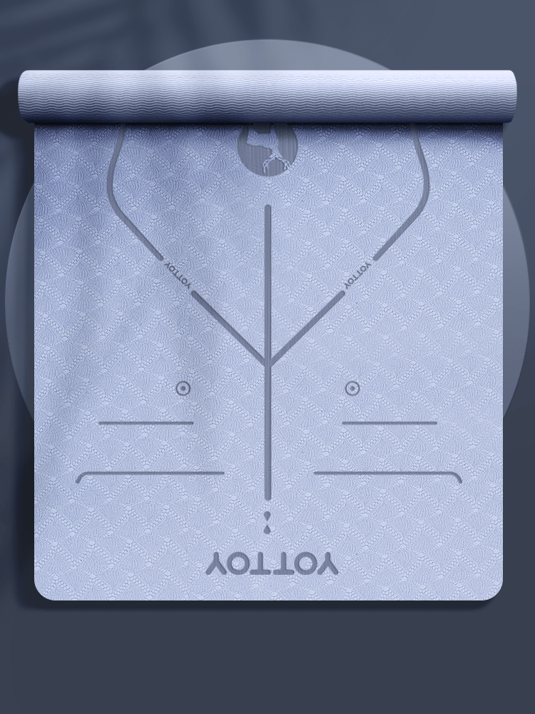 Alignment Line Yoga Mat | L185×W80/90 - YOTTOY