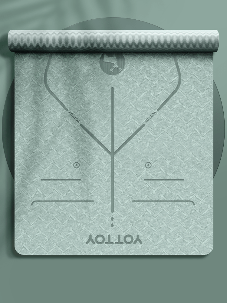 Alignment Line Yoga Mat | L185×W80/90 - YOTTOY