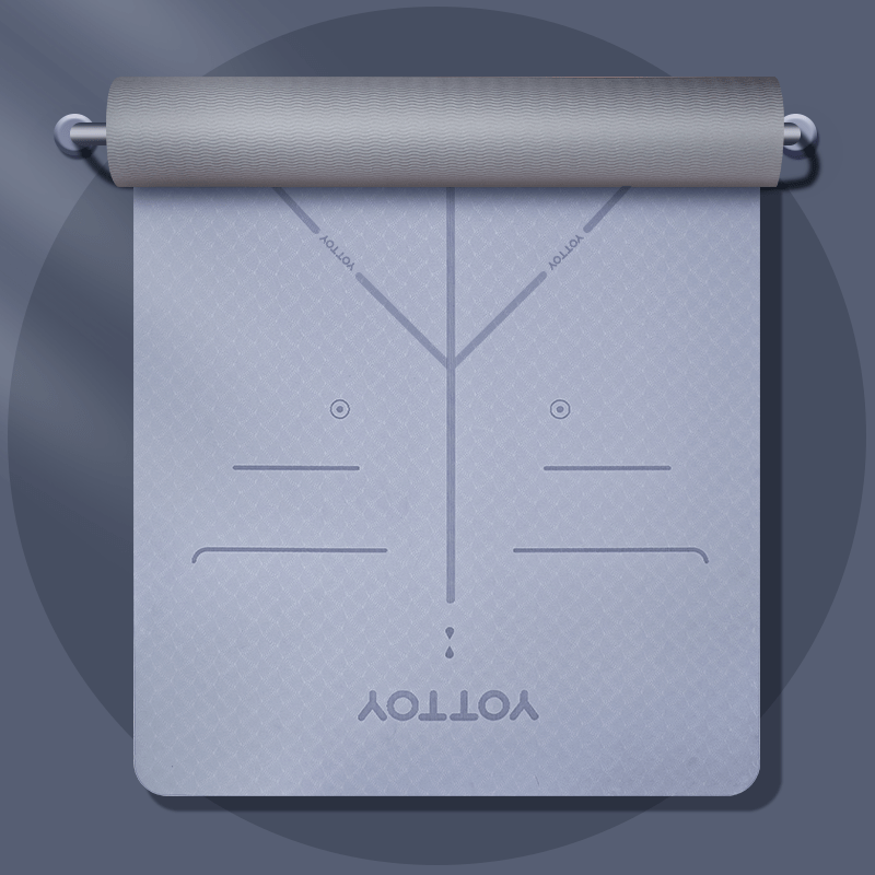 Alignment Line Yoga Mat | L185×W80/90 - YOTTOY