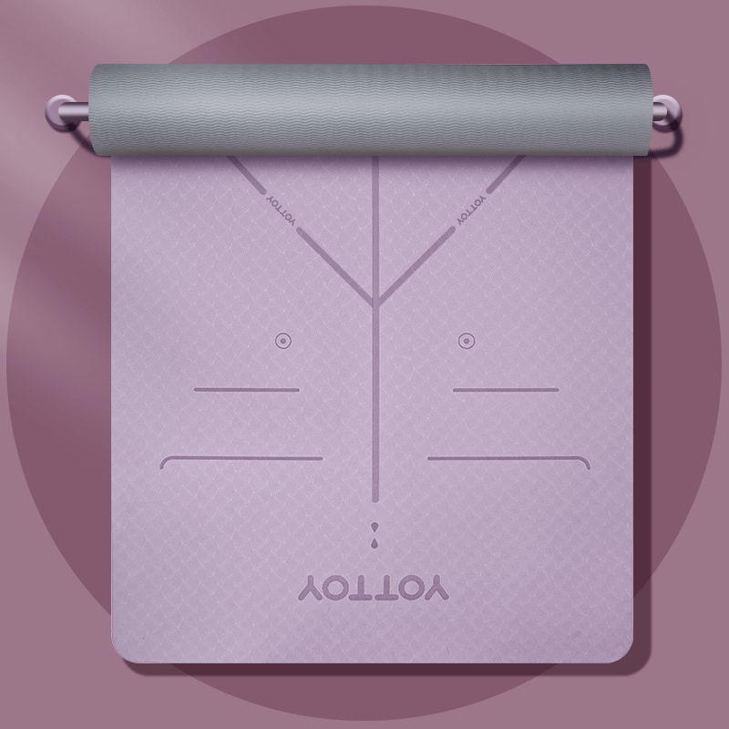 Alignment Line Yoga Mat | L185×W80/90 - YOTTOY