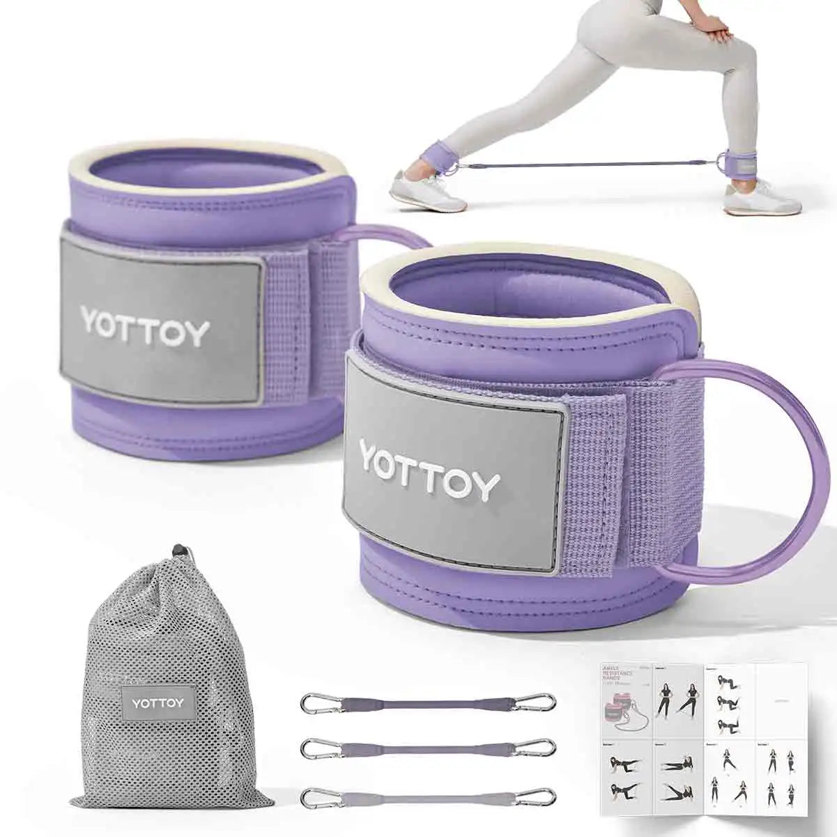 Ankle Resistance Bands with Cuffs