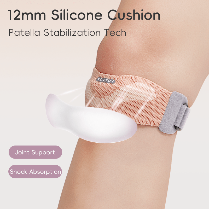 Ultra - Light 12 mm Silicone Patella Strap – Breathable Knee Support - YOTTOY