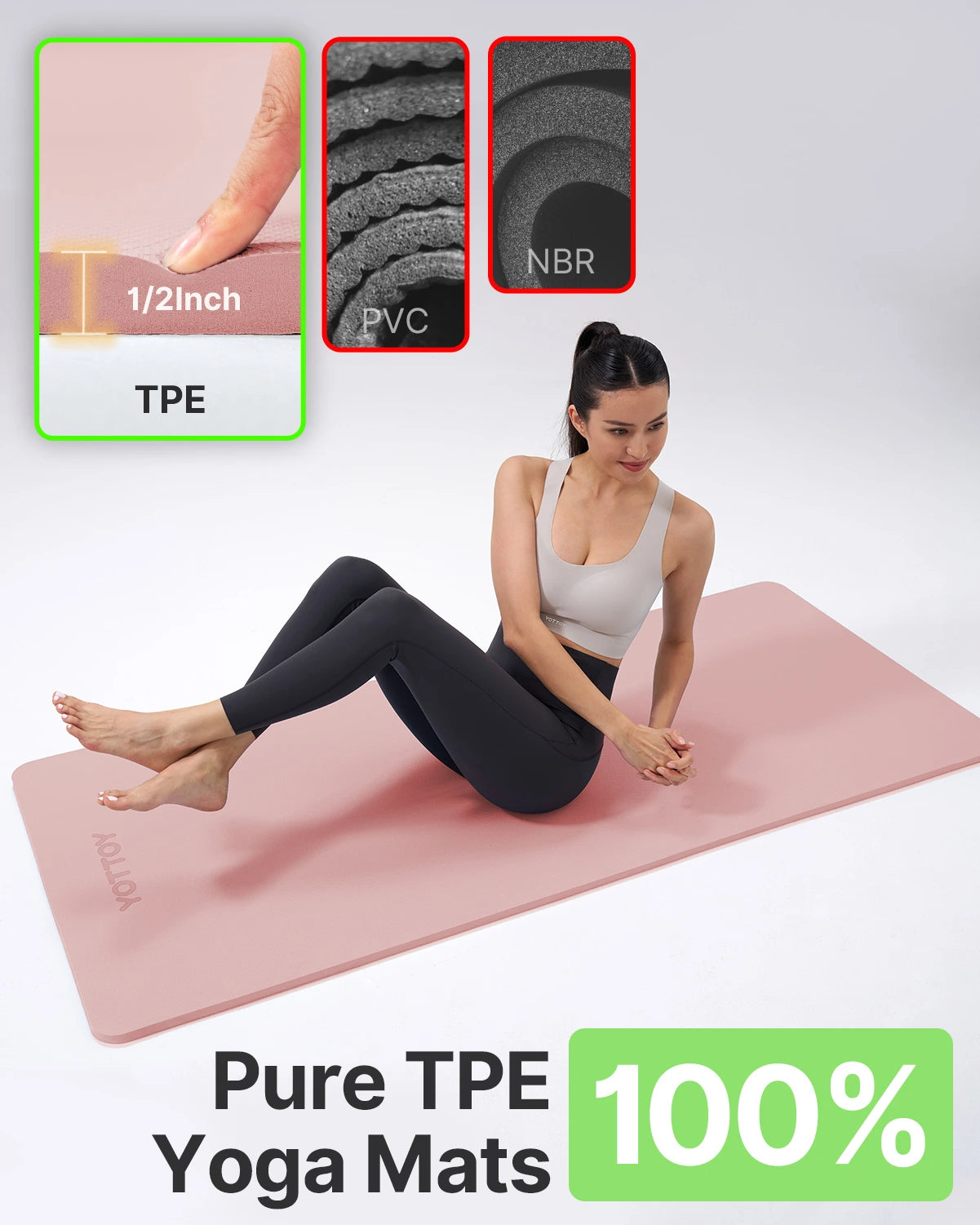 12mm Yoga Mat，Extra Thick Yoga Mat