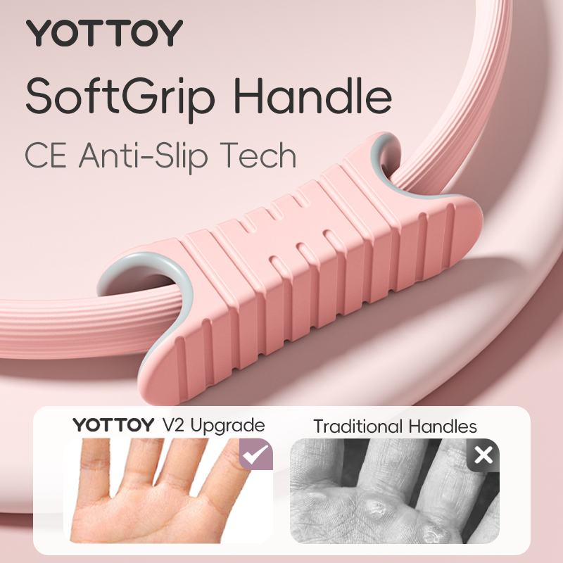 YOTTOY Pilates Ring – Multi-Grip Resistance Band for Legs & Arms