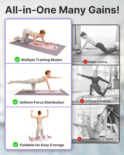 Home Pilates Board-2025 Piilates Reformer Set