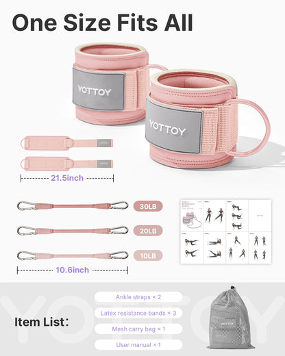 Ankle Resistance Bands with Cuffs