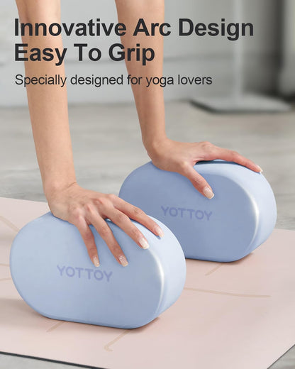 Foam Yoga Blocks(Set of 2) with Non-slip Surface