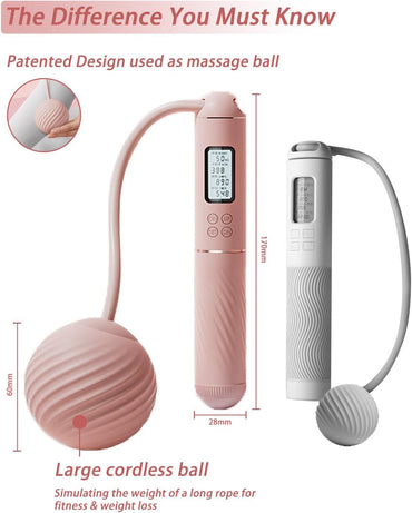 Cordless Jump Rope 2 In 1 with Counter