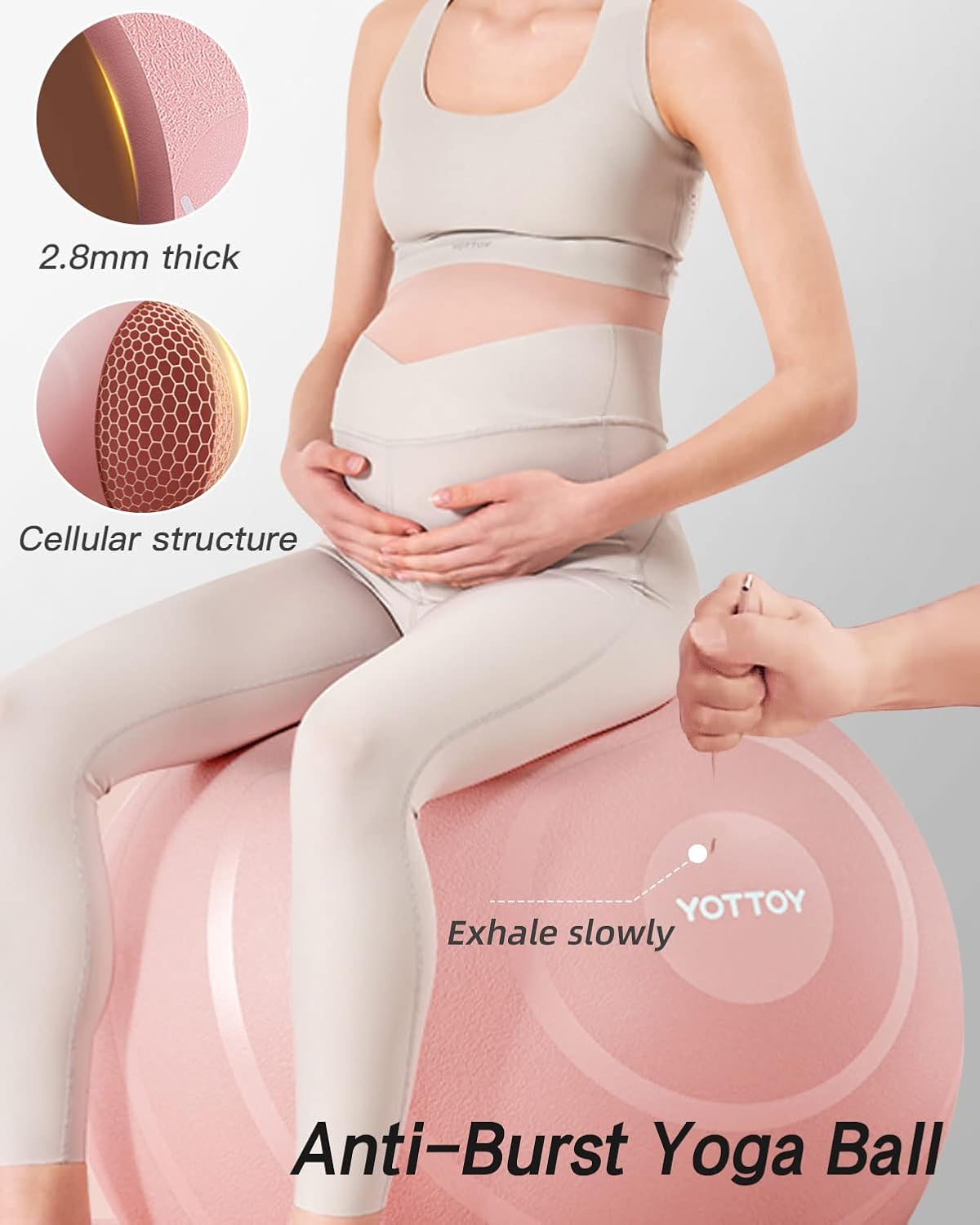 YOTTOY Ultimate Anti-Burst Yoga Ball
