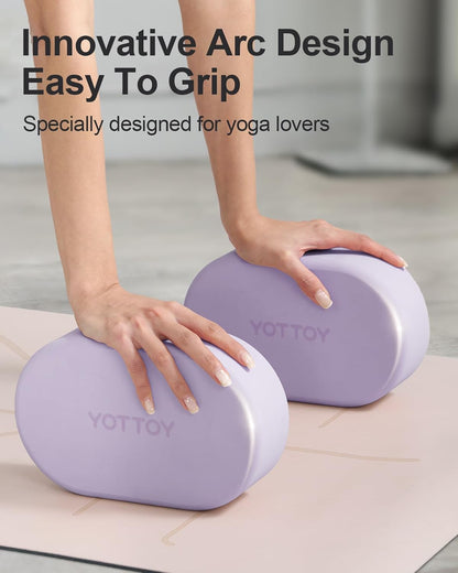 Foam Yoga Blocks(Set of 2) with Non-slip Surface