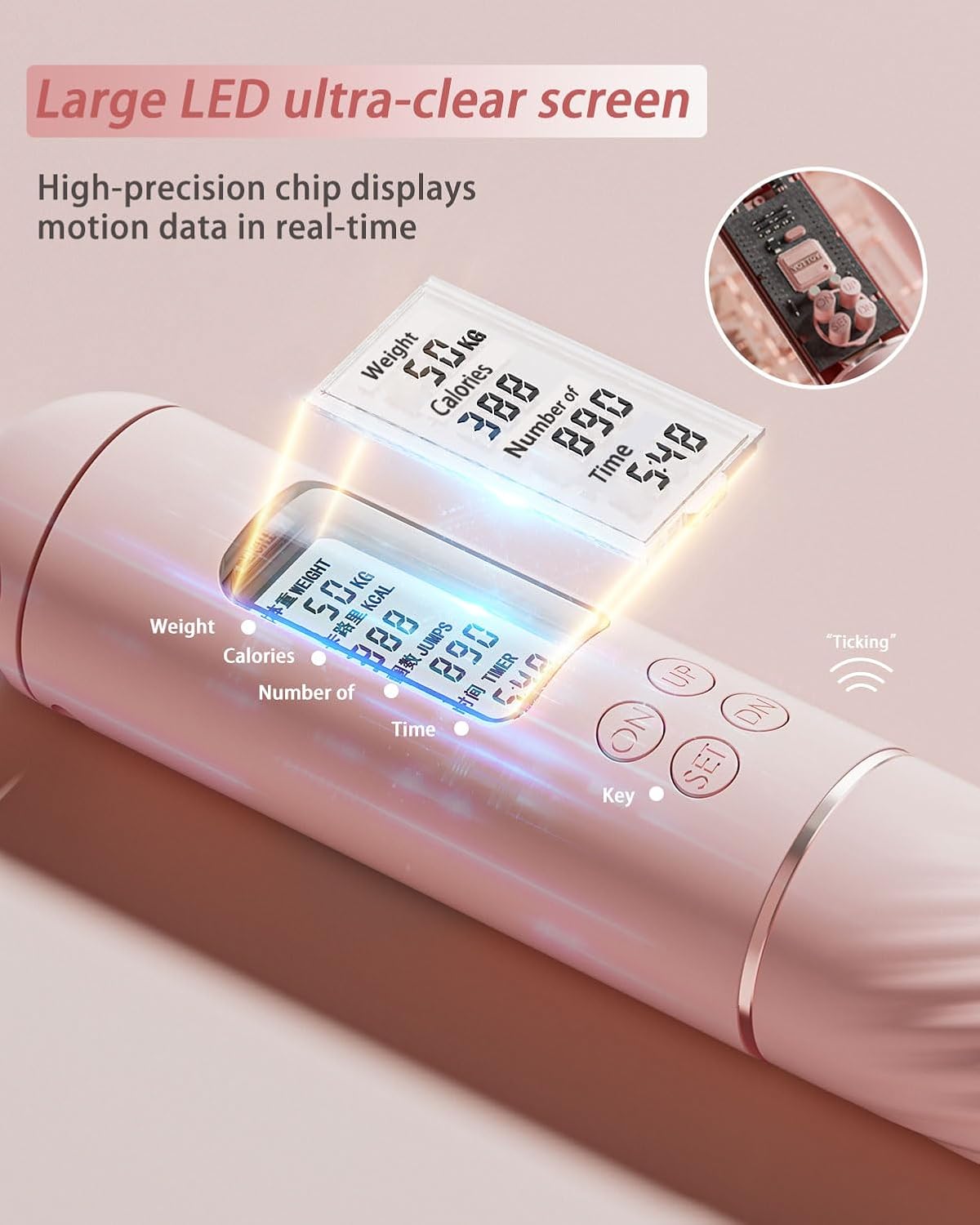 Cordless Jump Rope 2 In 1 with Counter