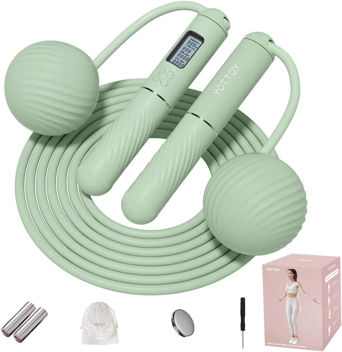 Cordless Jump Rope 2 In 1 with Counter