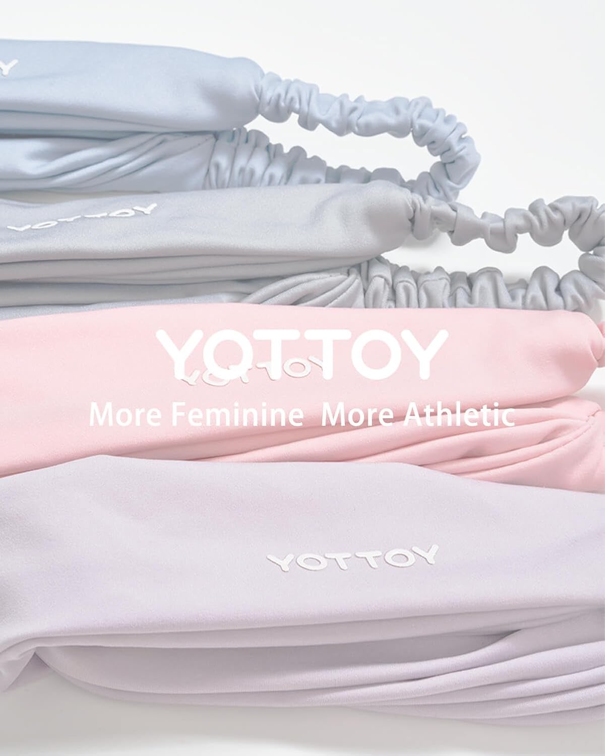 YOTTOY Non Slip Headbands Elastic Sweatbands Sport Workout Hairband