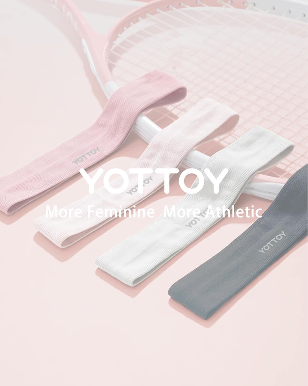 YOTTOY Non Slip Headbands Elastic Sweatbands Sport Workout Hairband