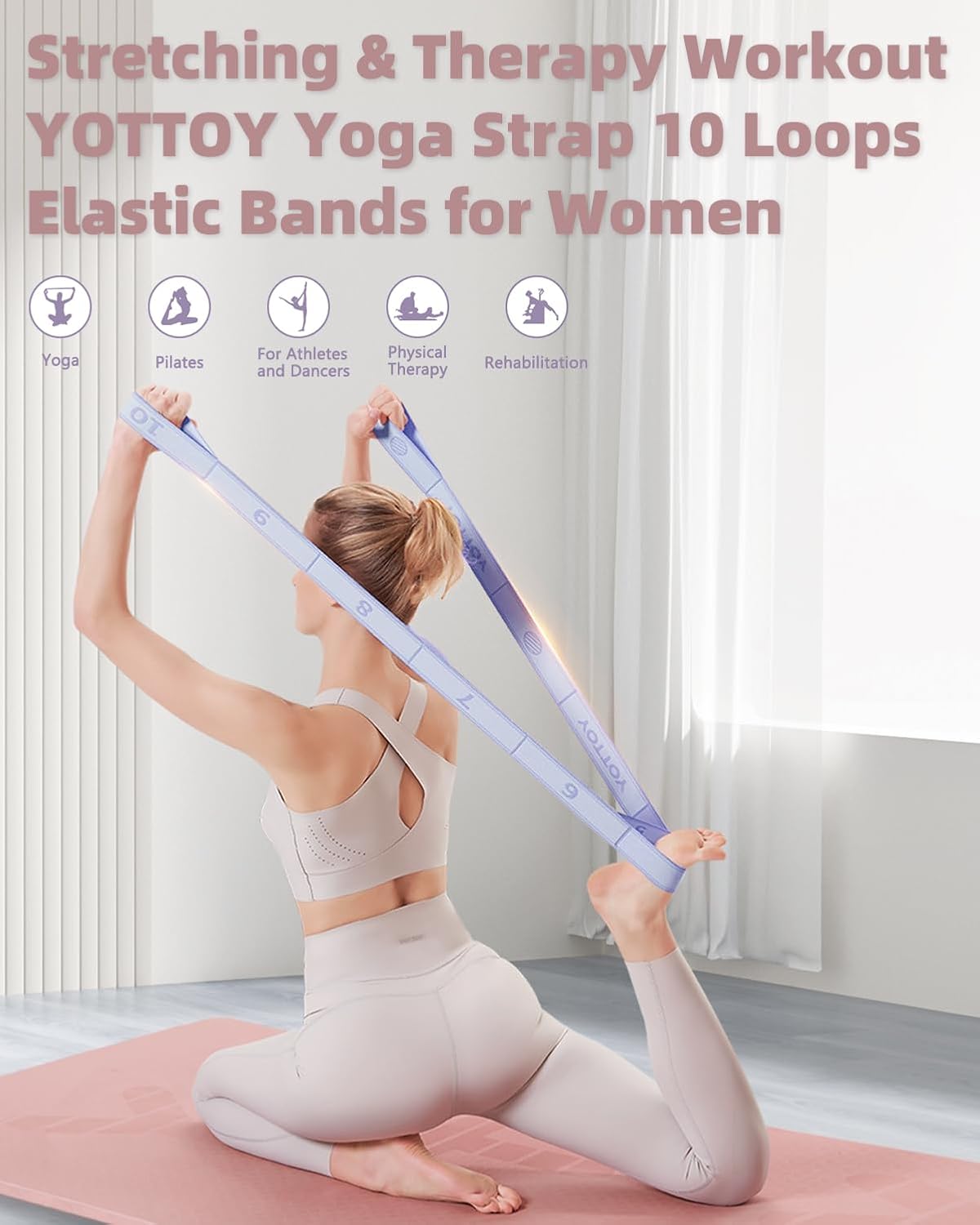 YOTTOY Yoga Strap and Resistance Bands