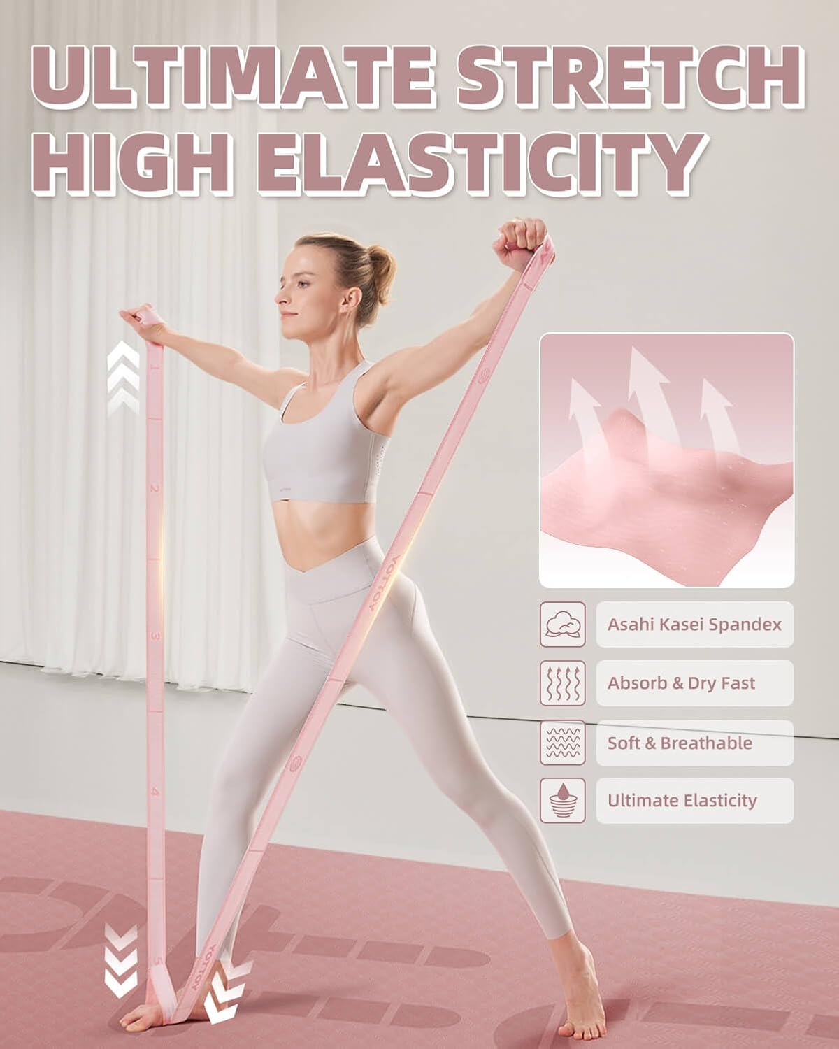 YOTTOY Yoga Strap and Resistance Bands