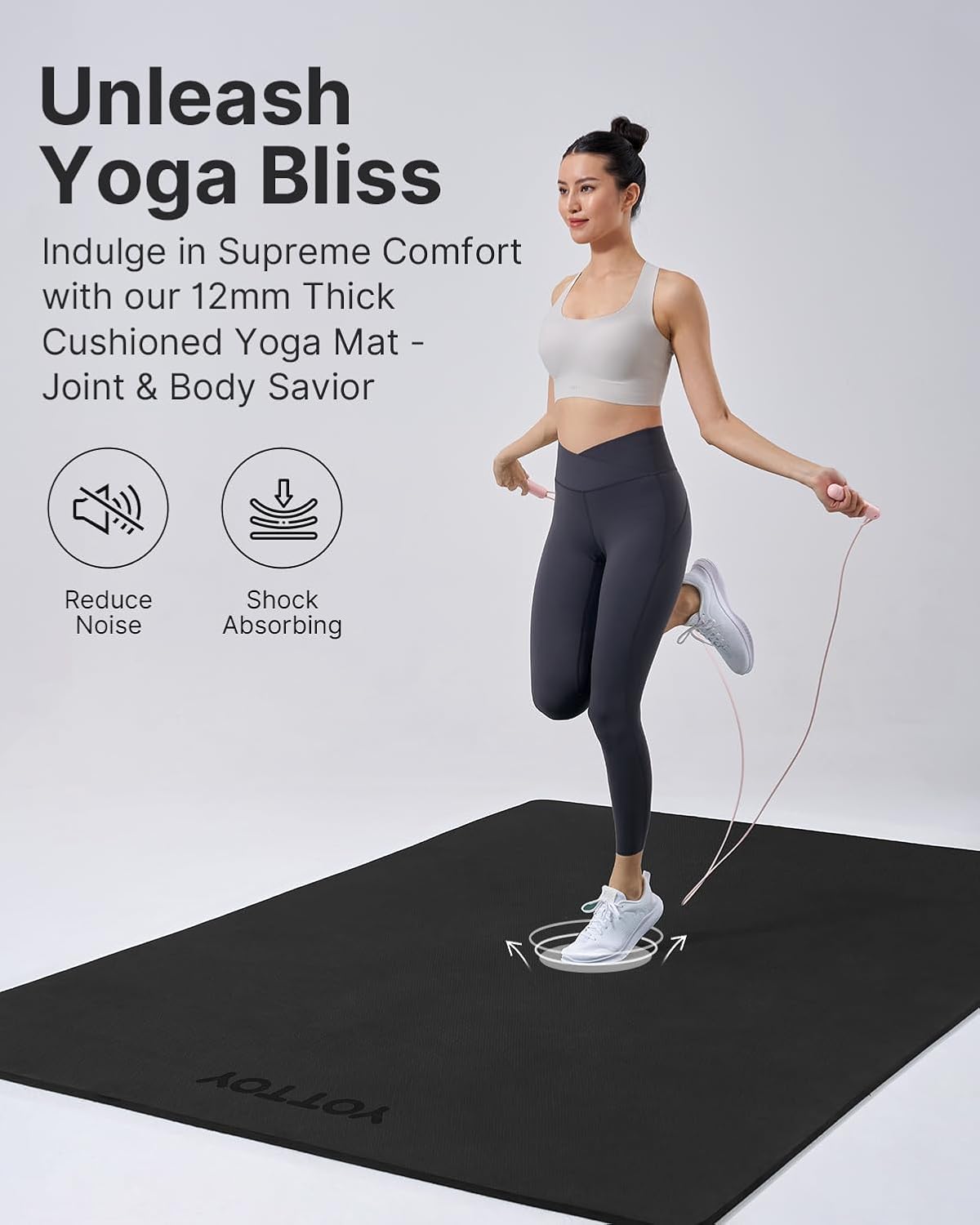 YOTTOY Large Yoga Mat – Spacious, Supportive & Slip-Resistant