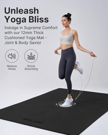 YOTTOY Large Yoga Mat – Spacious, Supportive & Slip-Resistant