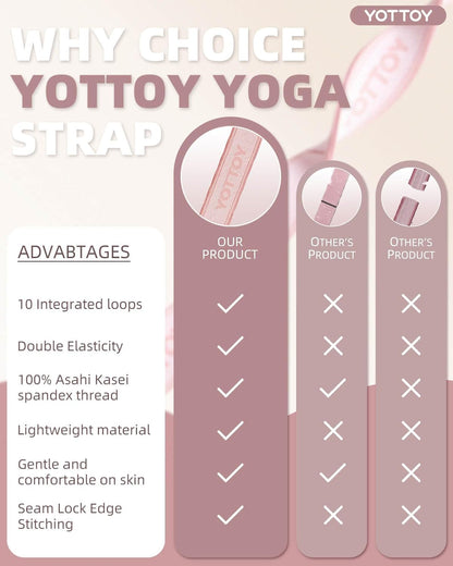 YOTTOY Yoga Strap and Resistance Bands