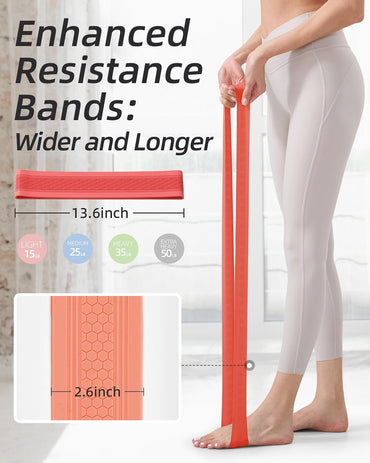 YOTTOY 4 Levels of Exercise Loop Bands