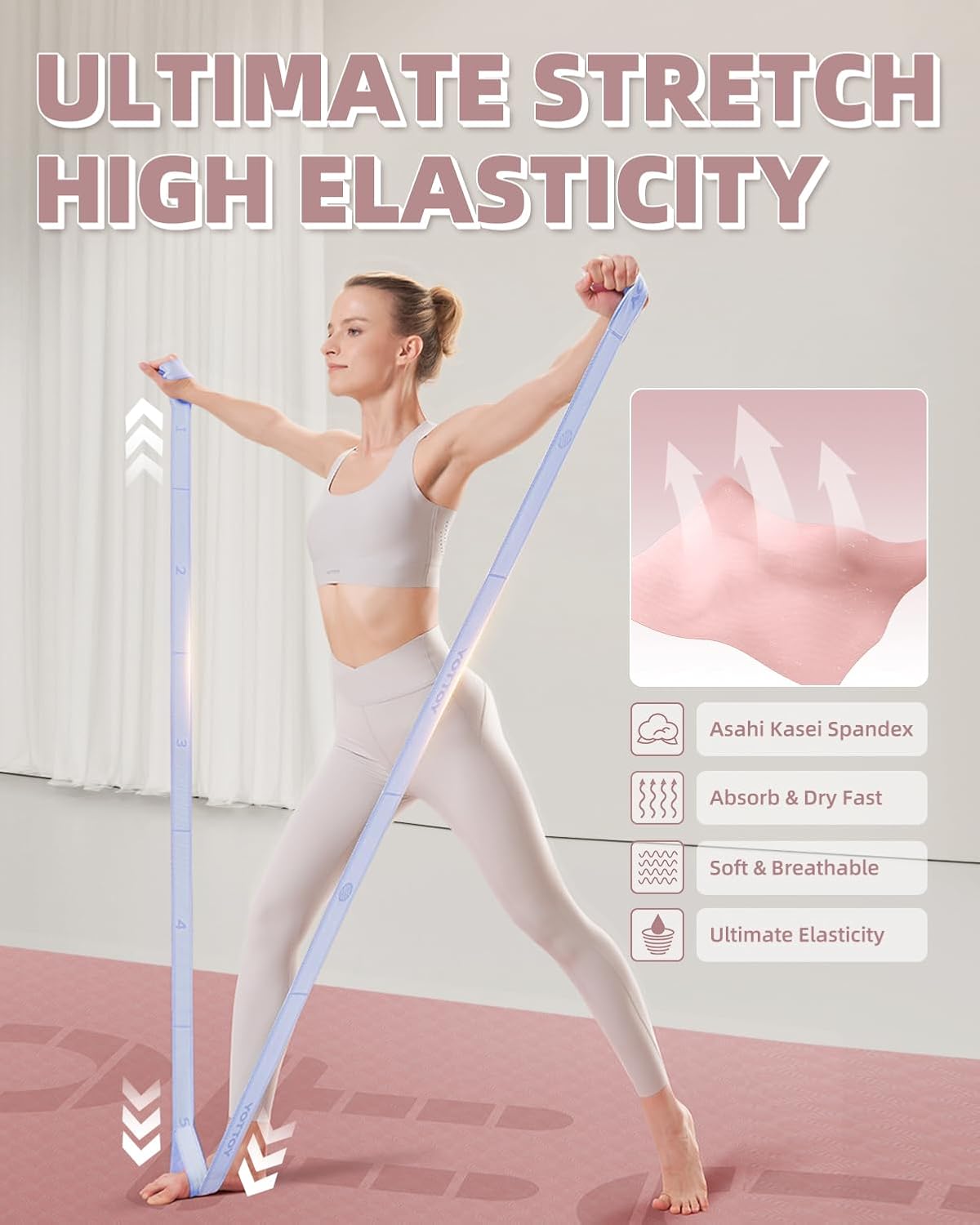 YOTTOY Yoga Strap and Resistance Bands