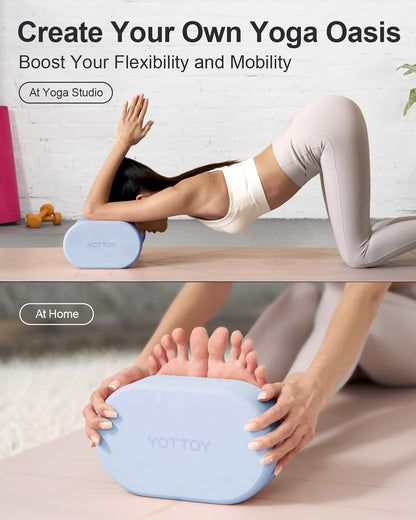 Foam Yoga Blocks(Set of 2) with Non-slip Surface