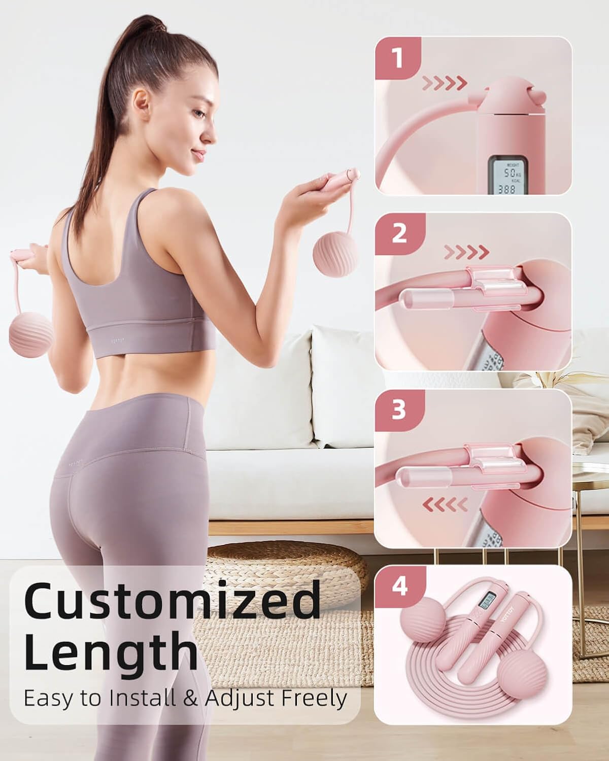 Cordless Jump Rope 2 In 1 with Counter