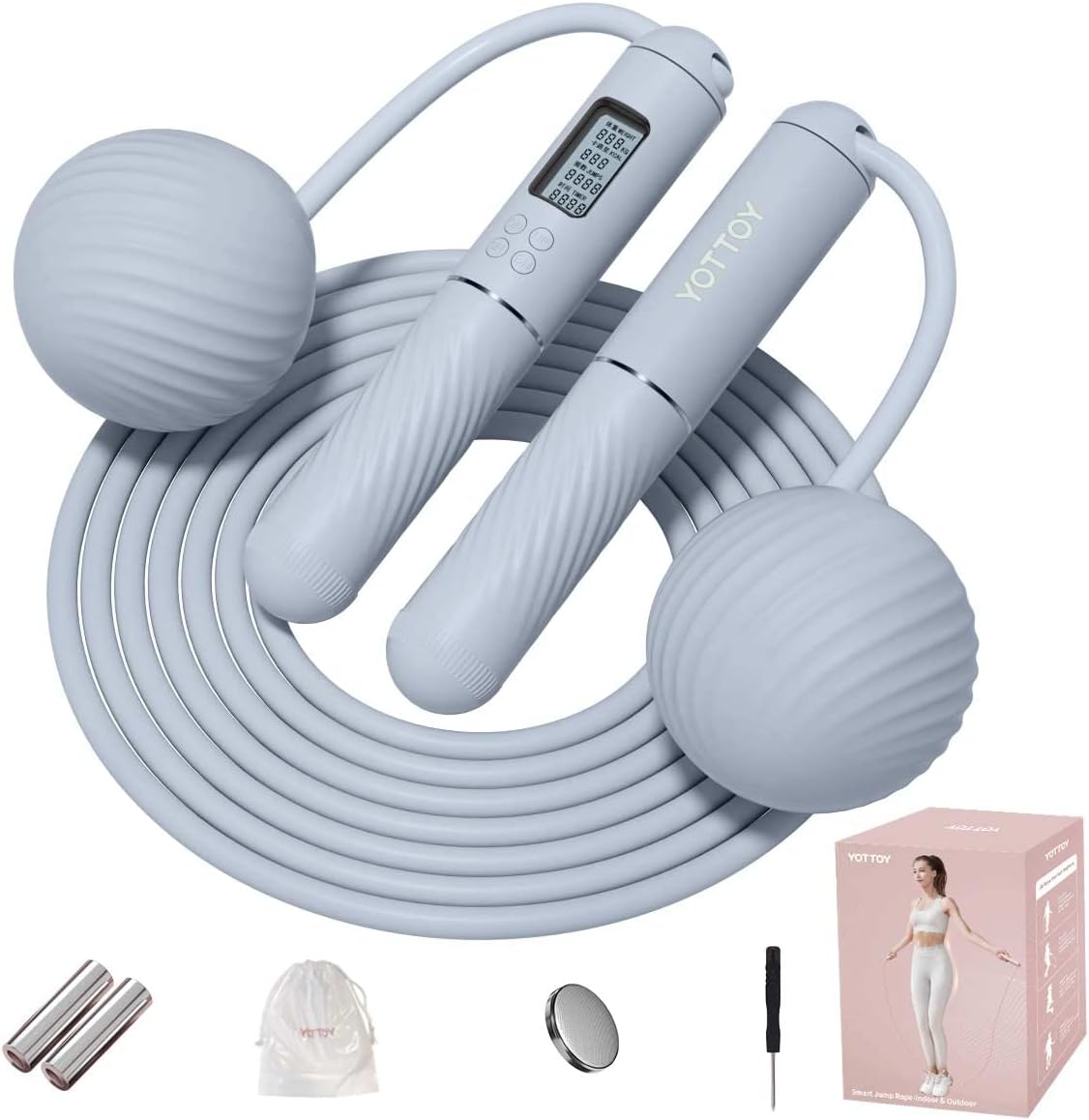 Cordless Jump Rope 2 In 1 with Counter