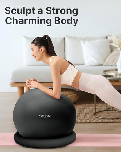 YOTTOY Exercise Ball Chair with Base