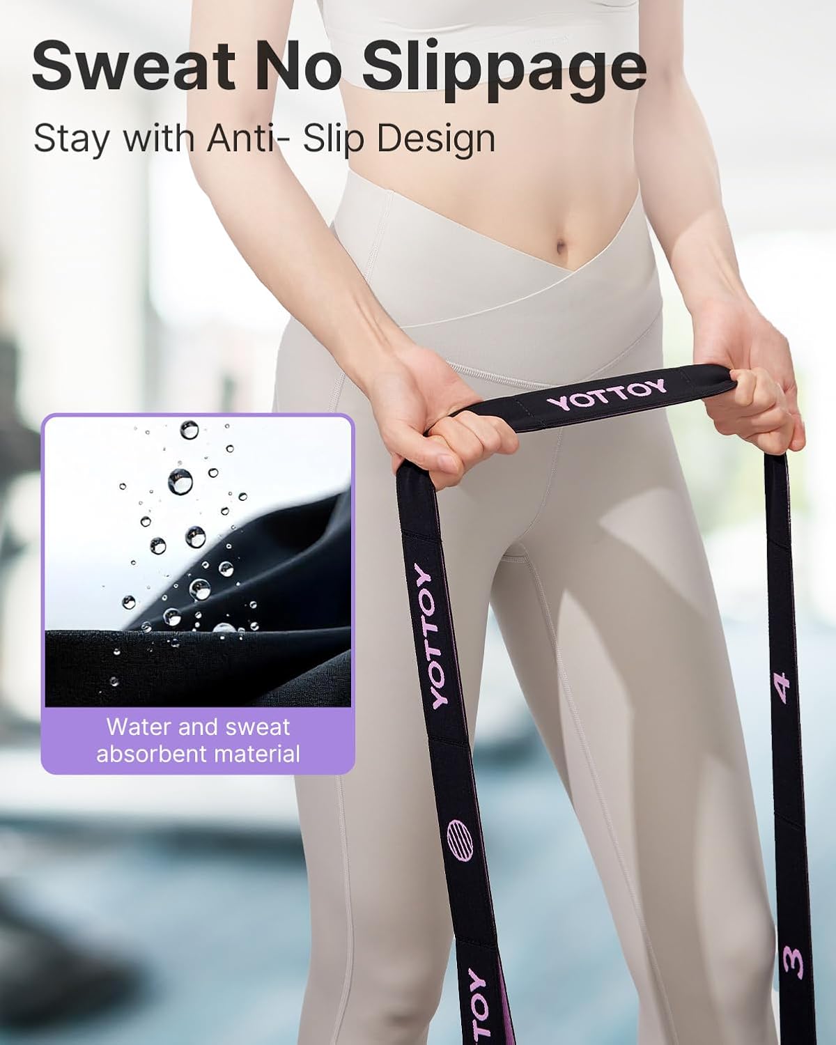 YOTTOY Yoga Strap and Resistance Bands