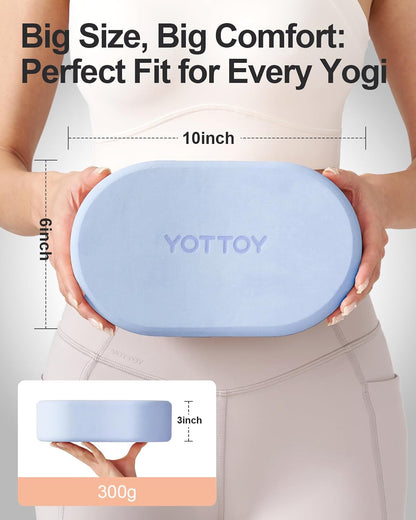 Foam Yoga Blocks(Set of 2) with Non-slip Surface