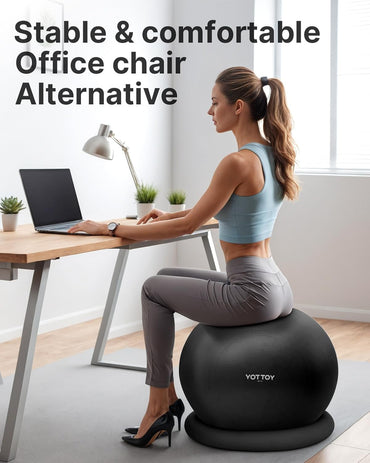 YOTTOY Exercise Ball Chair with Base