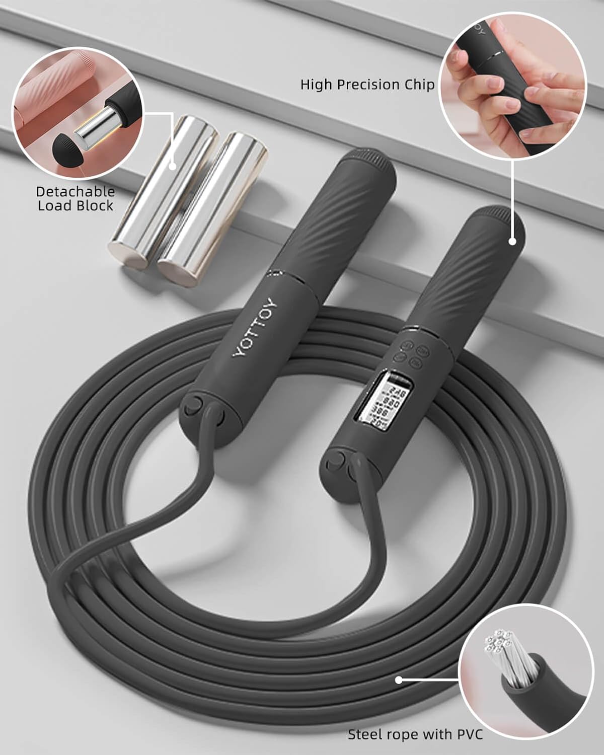 Cordless Jump Rope 2 In 1 with Counter