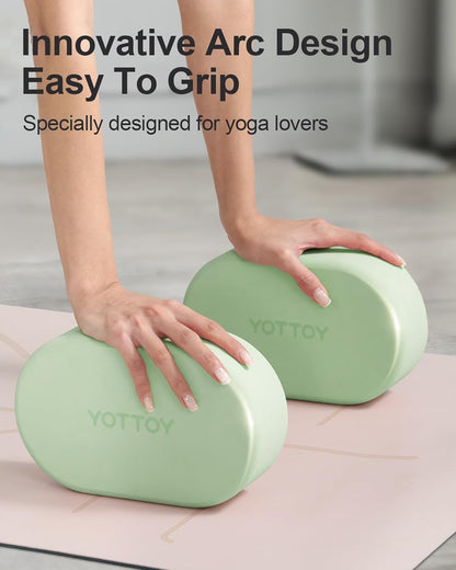 Foam Yoga Blocks(Set of 2) with Non-slip Surface