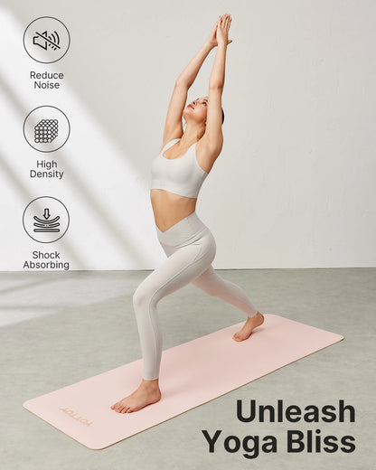 Non-Slip TPE Exercise Mat(1/4 Inch) for Pilates