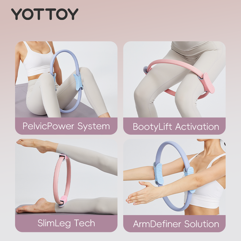 YOTTOY Pilates Ring – Multi-Grip Resistance Band for Legs & Arms