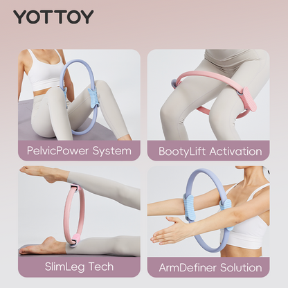 YOTTOY Pilates Ring – Multi-Grip Resistance Band for Legs & Arms