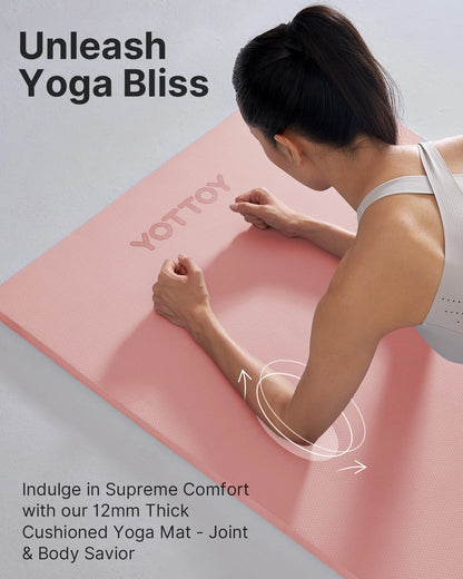 12mm Yoga Mat，Extra Thick Yoga Mat