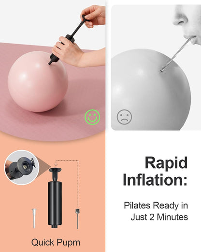 YOTTOY Pilates Ball, 10-inch