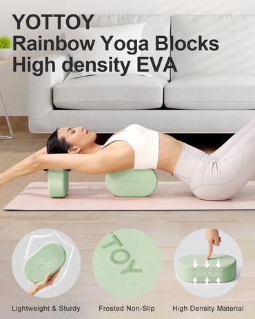 Foam Yoga Blocks(Set of 2) with Non-slip Surface