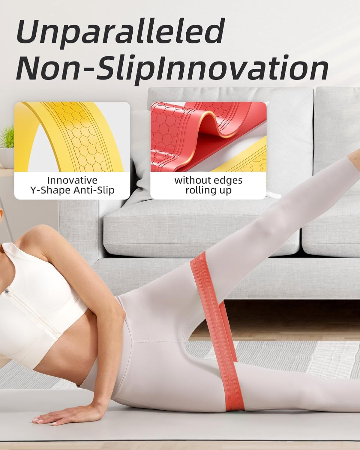 YOTTOY 4 Levels of Exercise Loop Bands