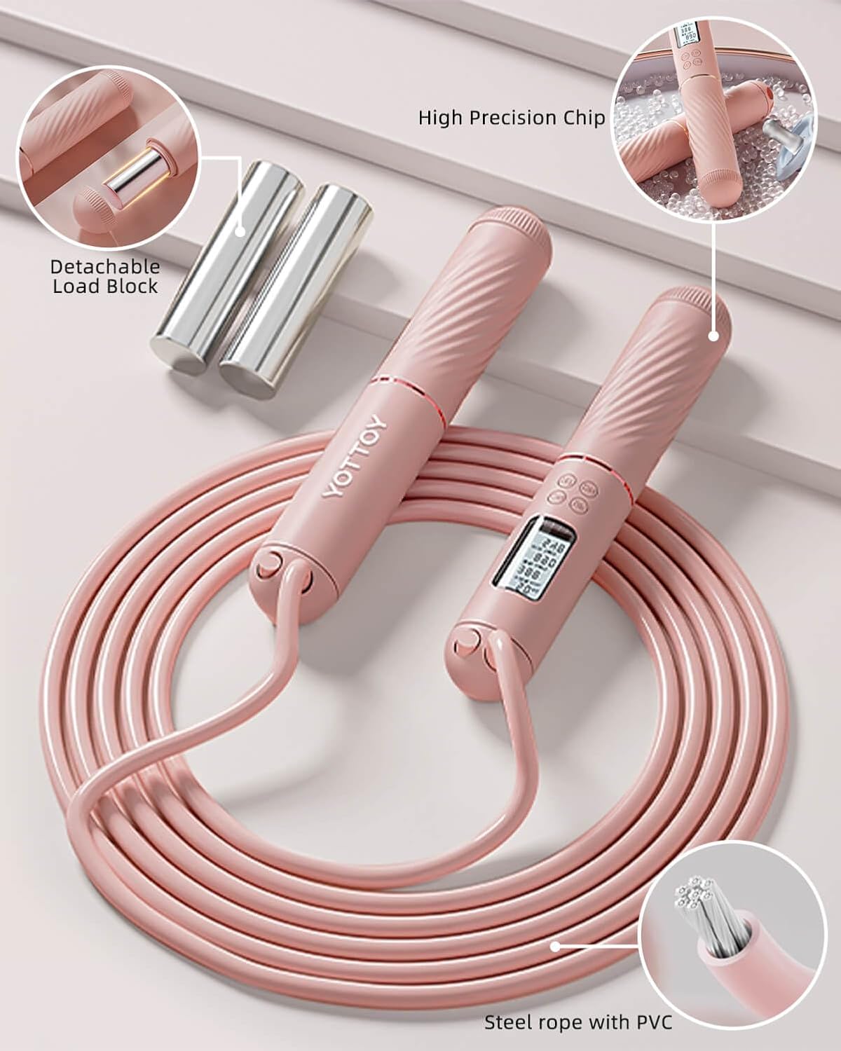 Cordless Jump Rope 2 In 1 with Counter
