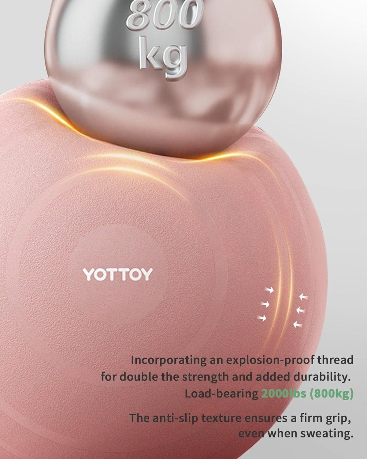 YOTTOY Ultimate Anti-Burst Yoga Ball